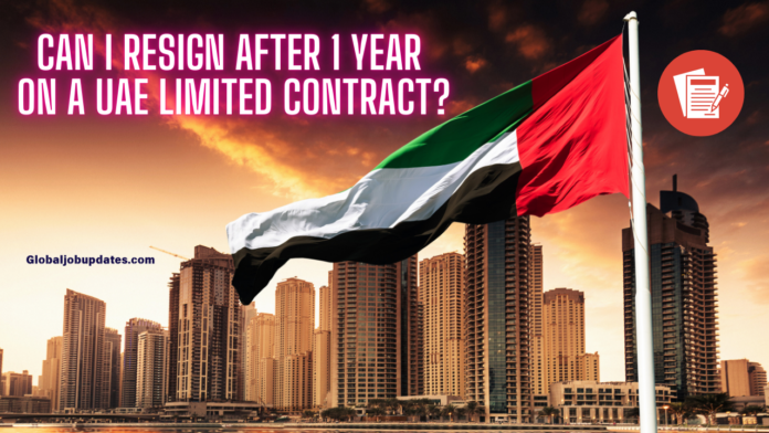 Can I Resign After 1 Year on a UAE Limited Contract?